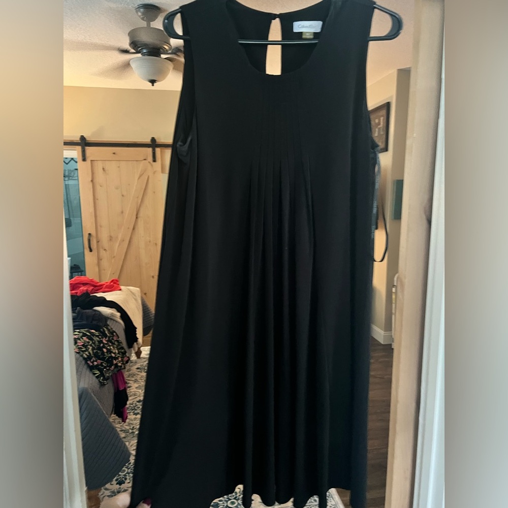 Calvin Klein Black Backless Dress